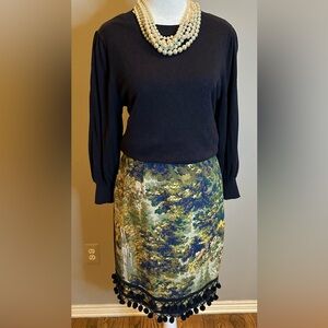 Maeve Multicolor Scenic Pencil Skirt